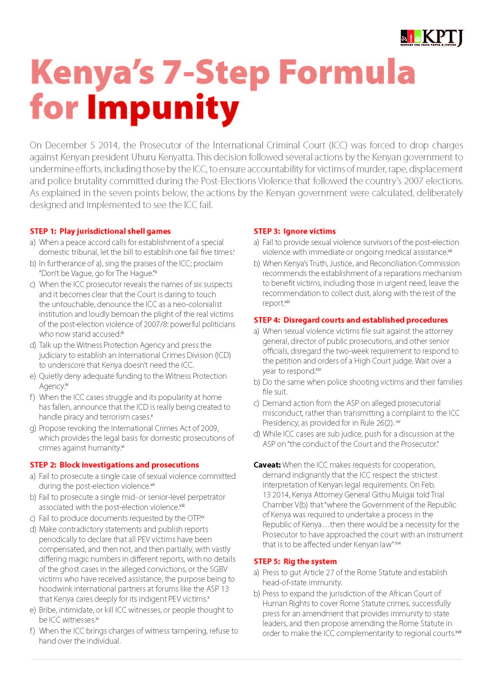 Kenya's Seven Step Formula for Impunity_Page_1